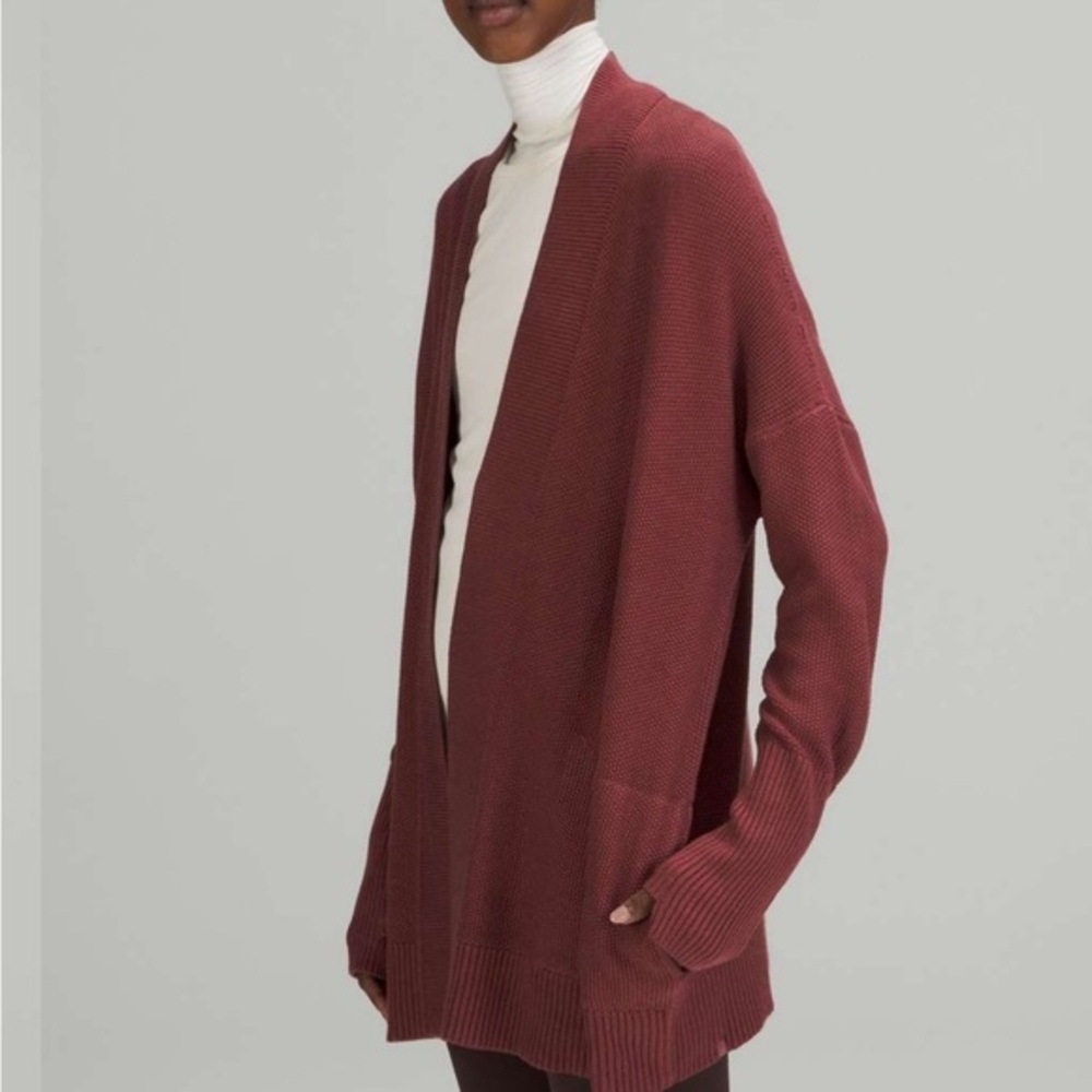 Lululemon Cashlu Drop-Shoulder Knit Cardigan
Smoky Red Cashmere